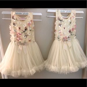 Tulle Flower Dress for Twins